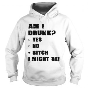 Am I drunk yes no bitch I might be hoodie