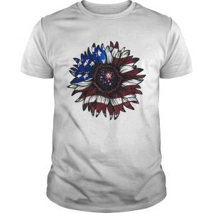 American flag sunflower unisex