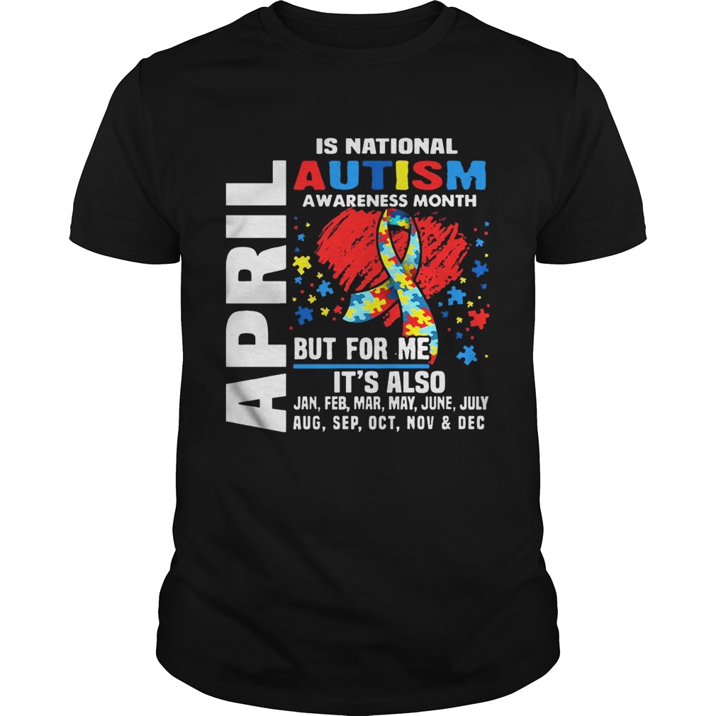 April Is National Autism Awareness Month T-shirts