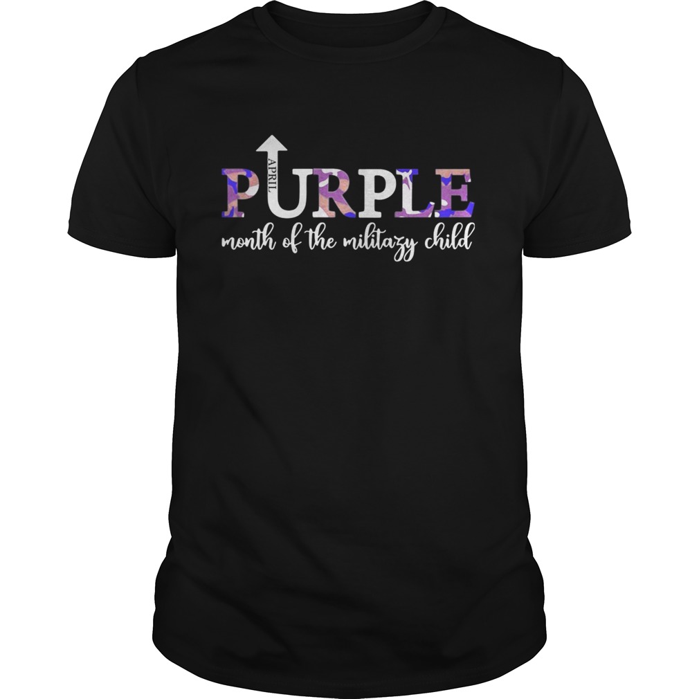 April Purple Up Month Of Military Child Kids Awareness shirts