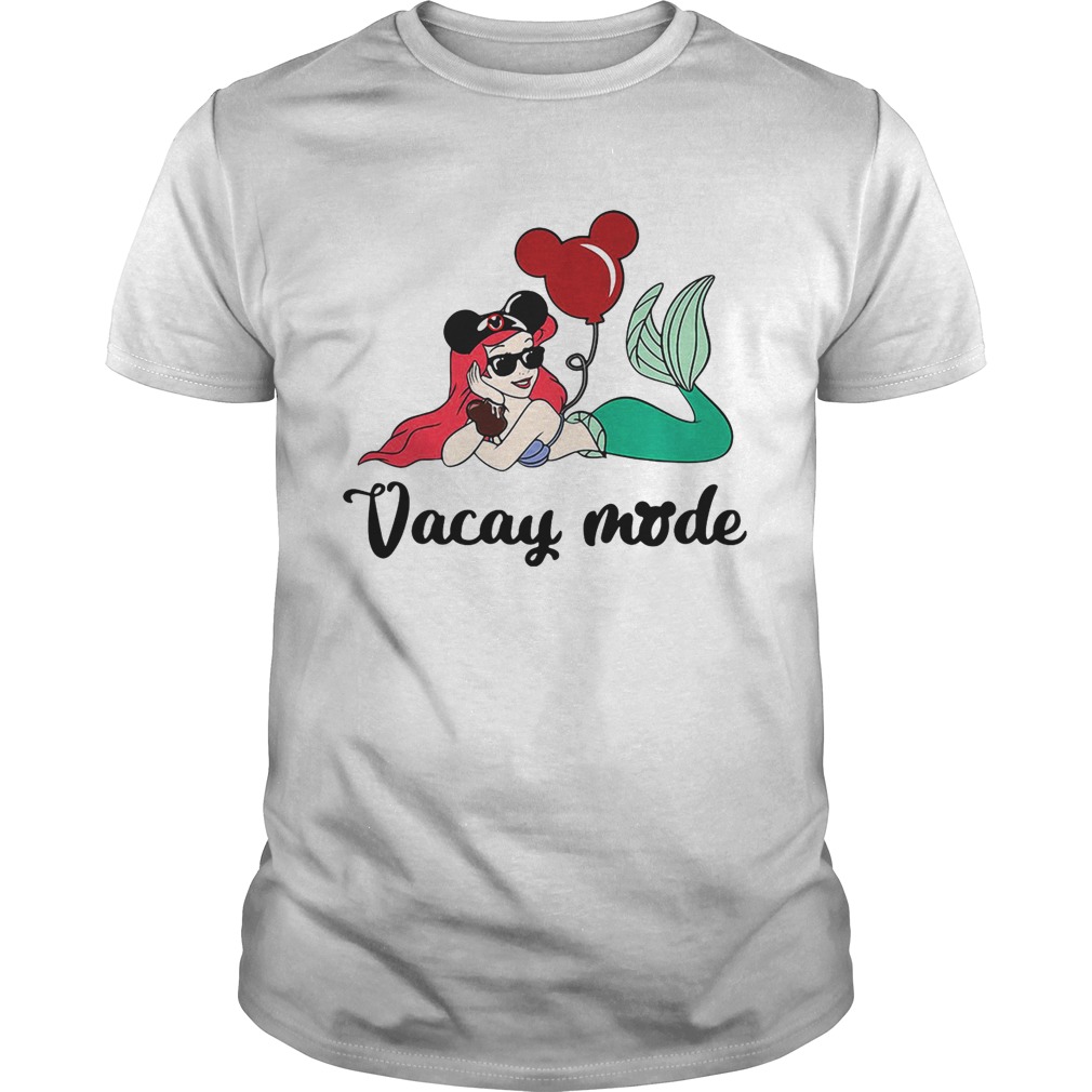 Ariel The Little Mermaid loves Mickey Mouse vacay mode shirts