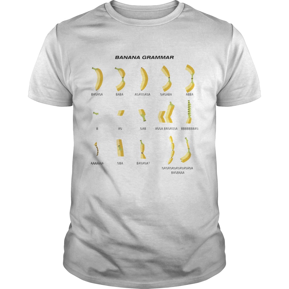 Banana Grammar shirts