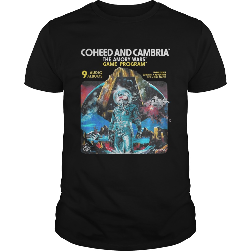 Coheed and Cambria The Amory Wars Game Program 9 audio albums shirts