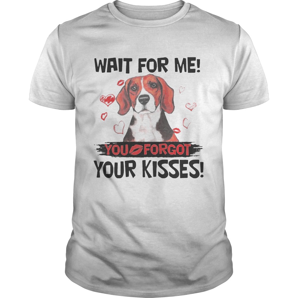 Cute Beagle Wait For Me You Forgot Your Kisses Shirts