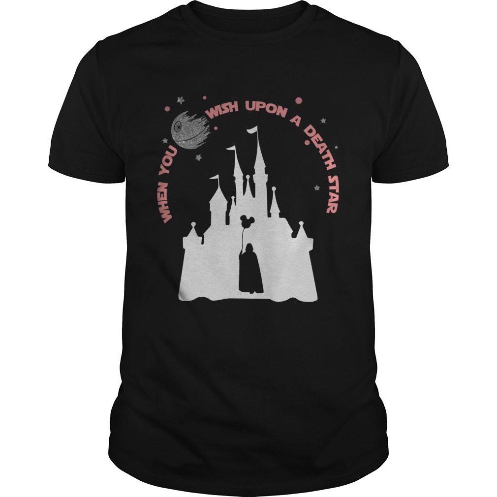 Darth Vader Mickey when you wish upon a Death Star tshirts