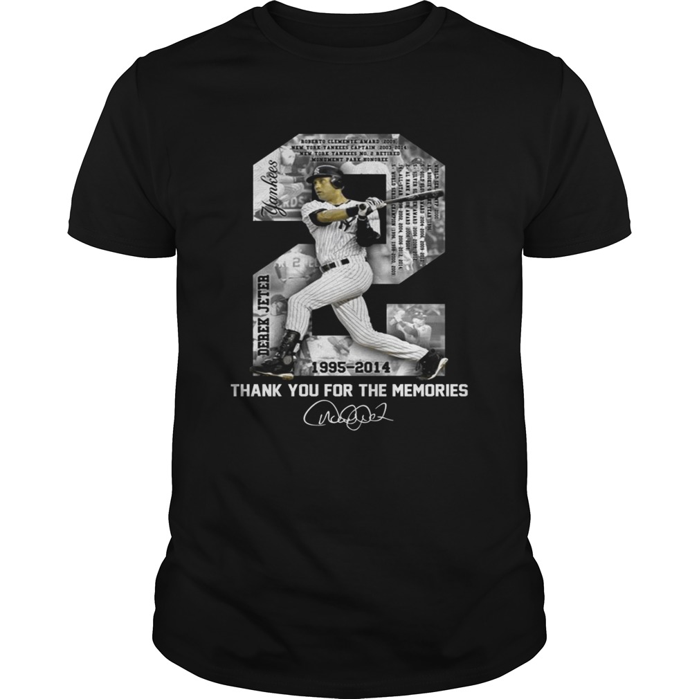 Derek Jeter thank you for the memories tshirts