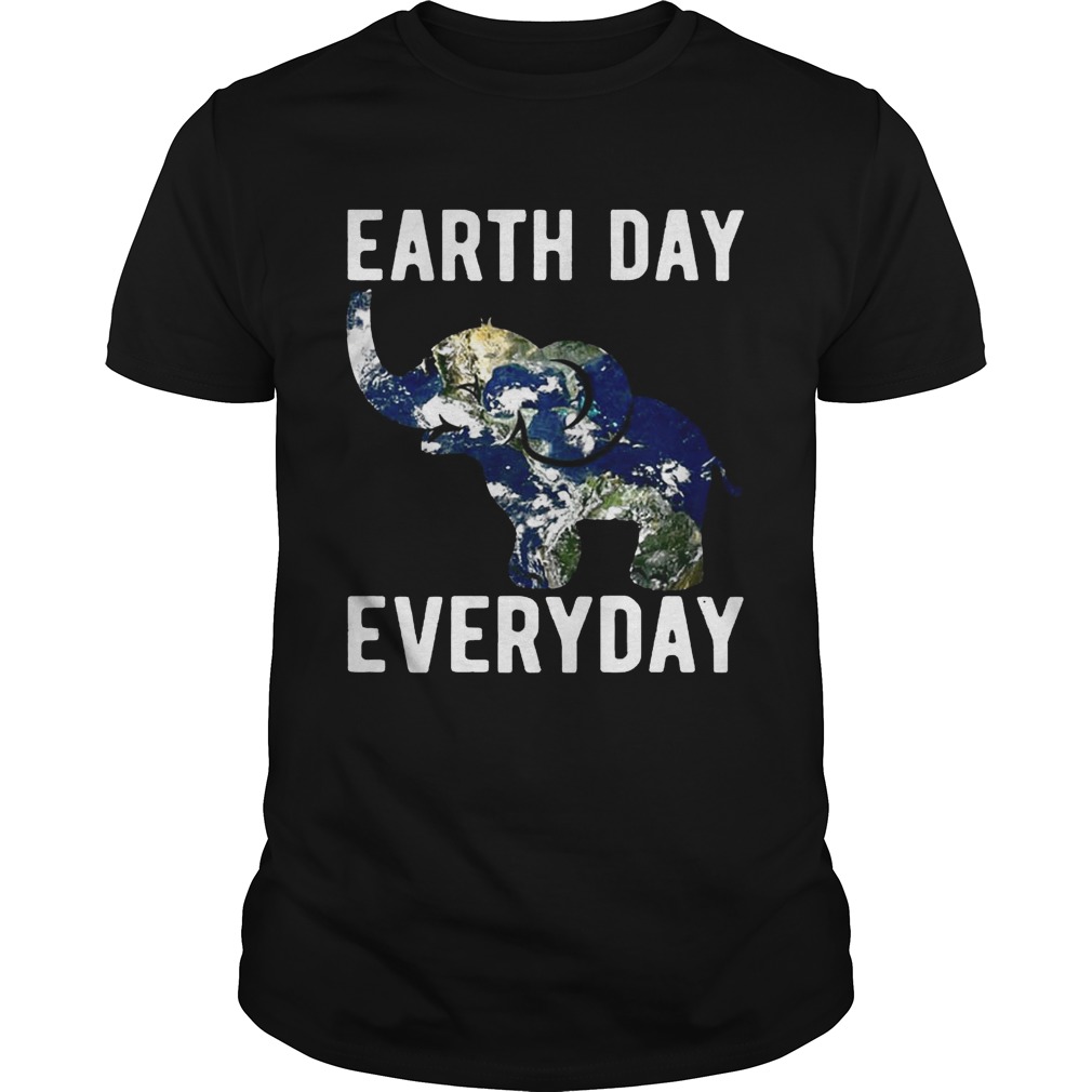 Earth Day Every Day Elephant Earth Symbol Earth Day T-shirts