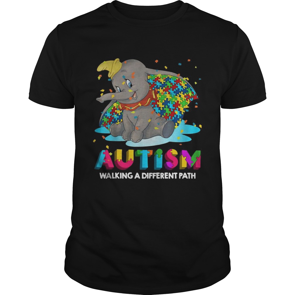 Elephant autism walking a different path shirts