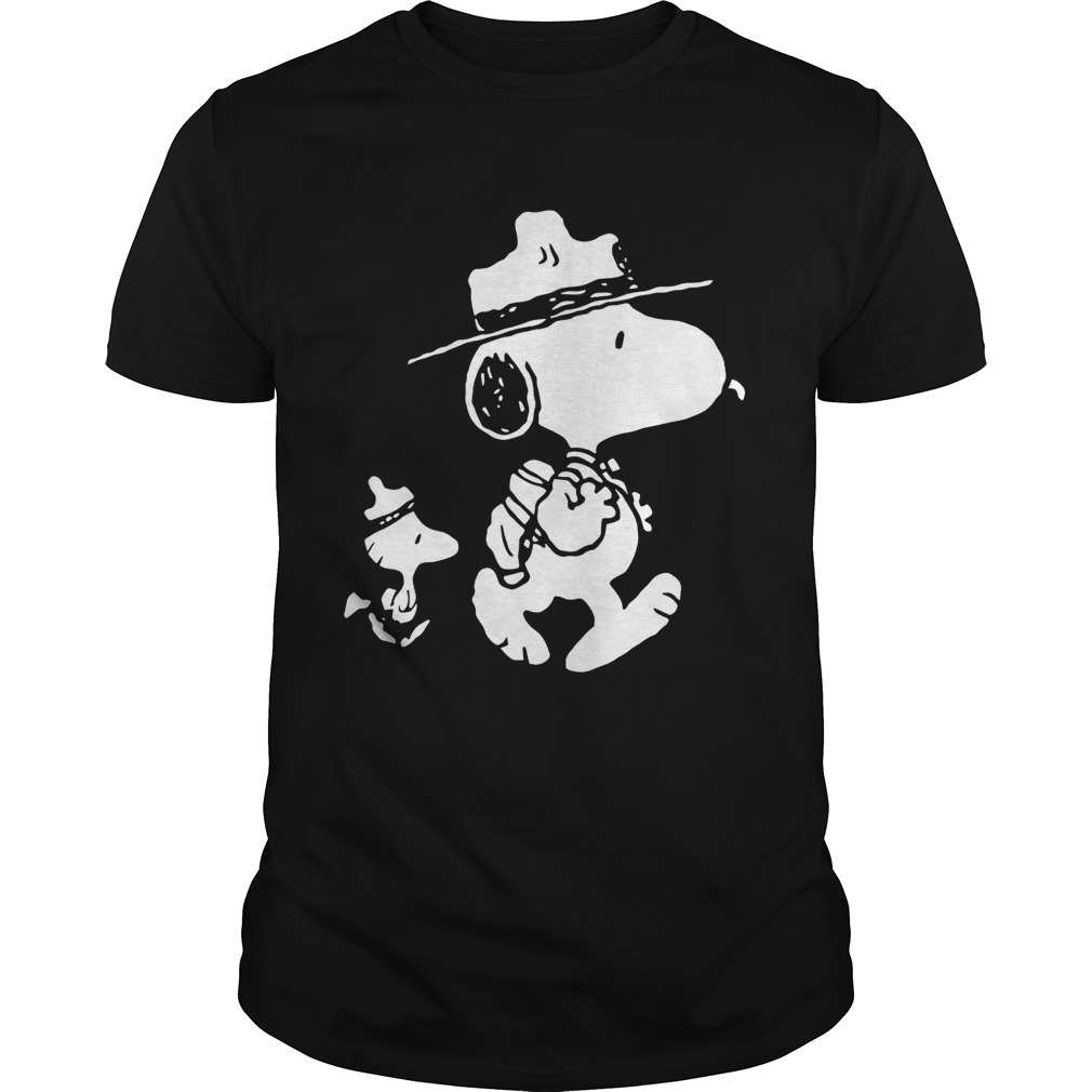 Funny Snoopy Woodstock Camping Gift Shirts