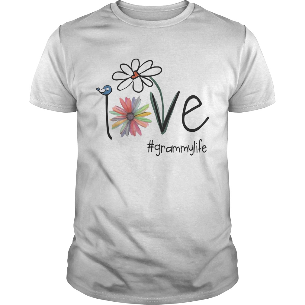 Grammy Life Bird Flower Love shirts