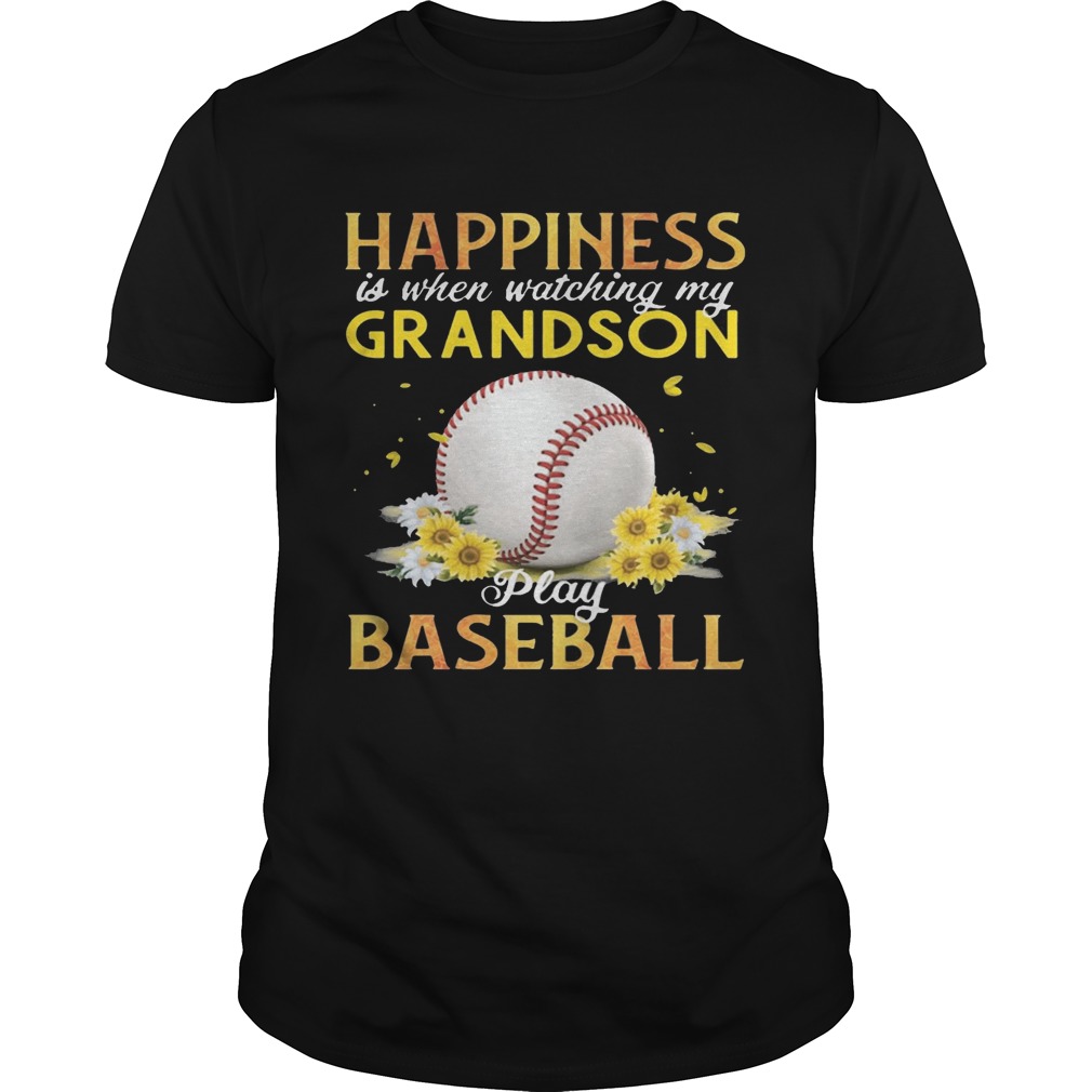 Happiness I When Watching My Grandson Play Baseball T-Shirts