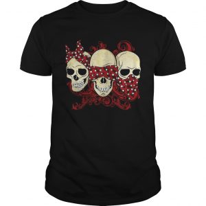 Hear See Speak No Evil Skull Heads unisex