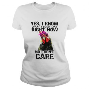 Hen yes I know what I look like right now no I dont care ladies tee