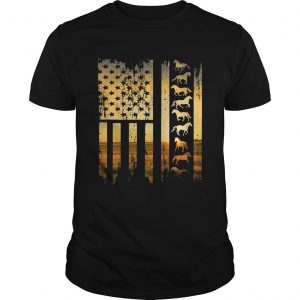 Horse flag america sunset unisex