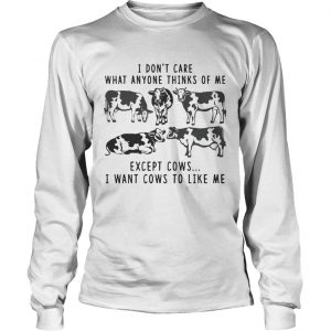 I Dont Care What Anyone Thinks Of Me Funny Gift longsleeve tee