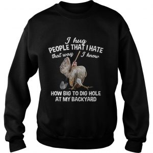 I Hug People That I Hate That WayFunny Chicken Gift longsleeve tee