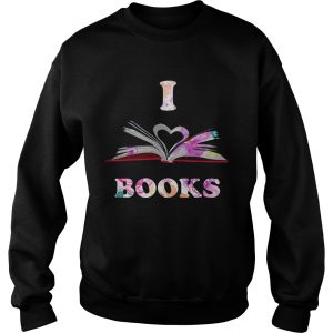 I Love Book sweatshirt