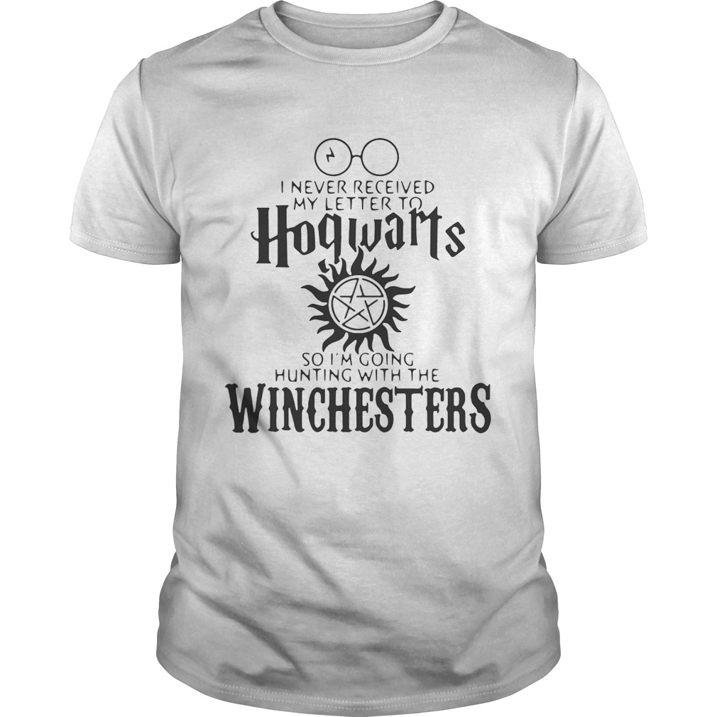 I never received my letter to Hogwarts so I’m going hunting with the Winchesters shirts