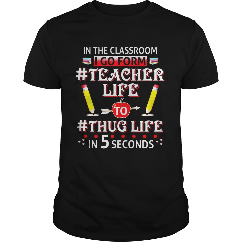 In The Classroom I Go From Teacher Life T-Shirts