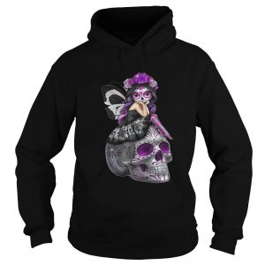 Jasmine Becket Griffith fairies atop decorative sugar skulls hoodie