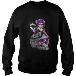 Jasmine Becket Griffith fairies atop decorative sugar skulls sweatshirt