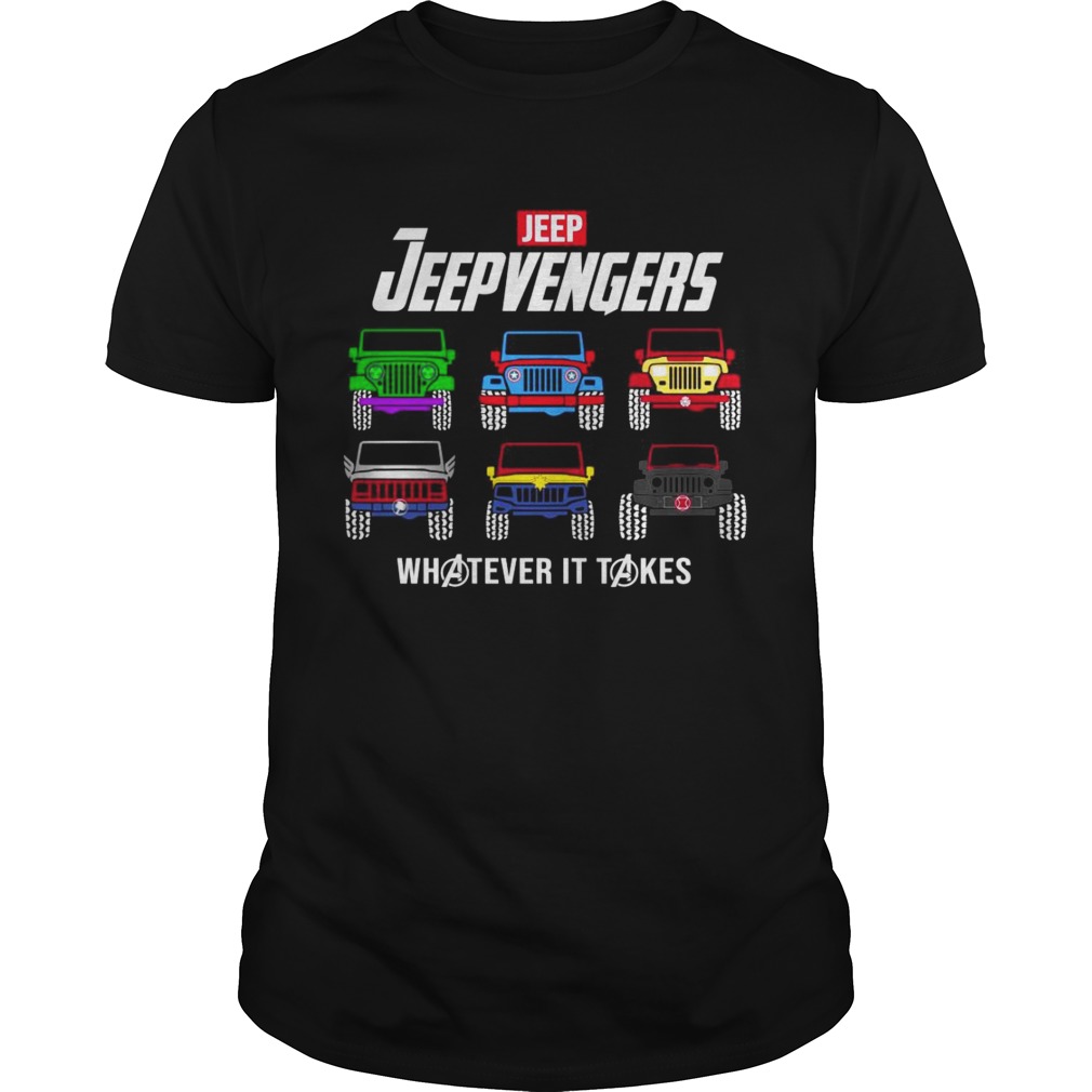 Jeep Jeepvengers whatever it take Marvel Endgame shirts