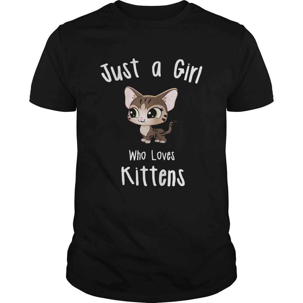 Just A Girl Who Loves Kittens shirts