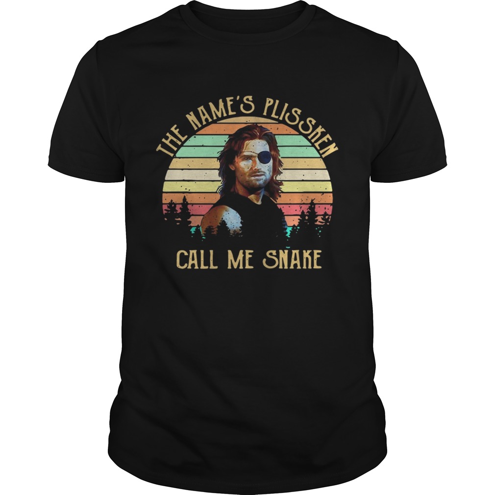 Kurt Russell the name’s Plissken call me snake sunset shirts