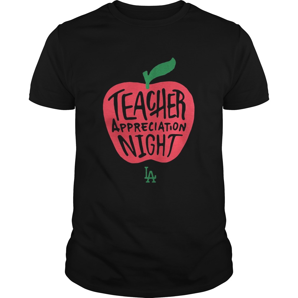 LA Dodgers Teacher Appreciation Night RedForEd shirts