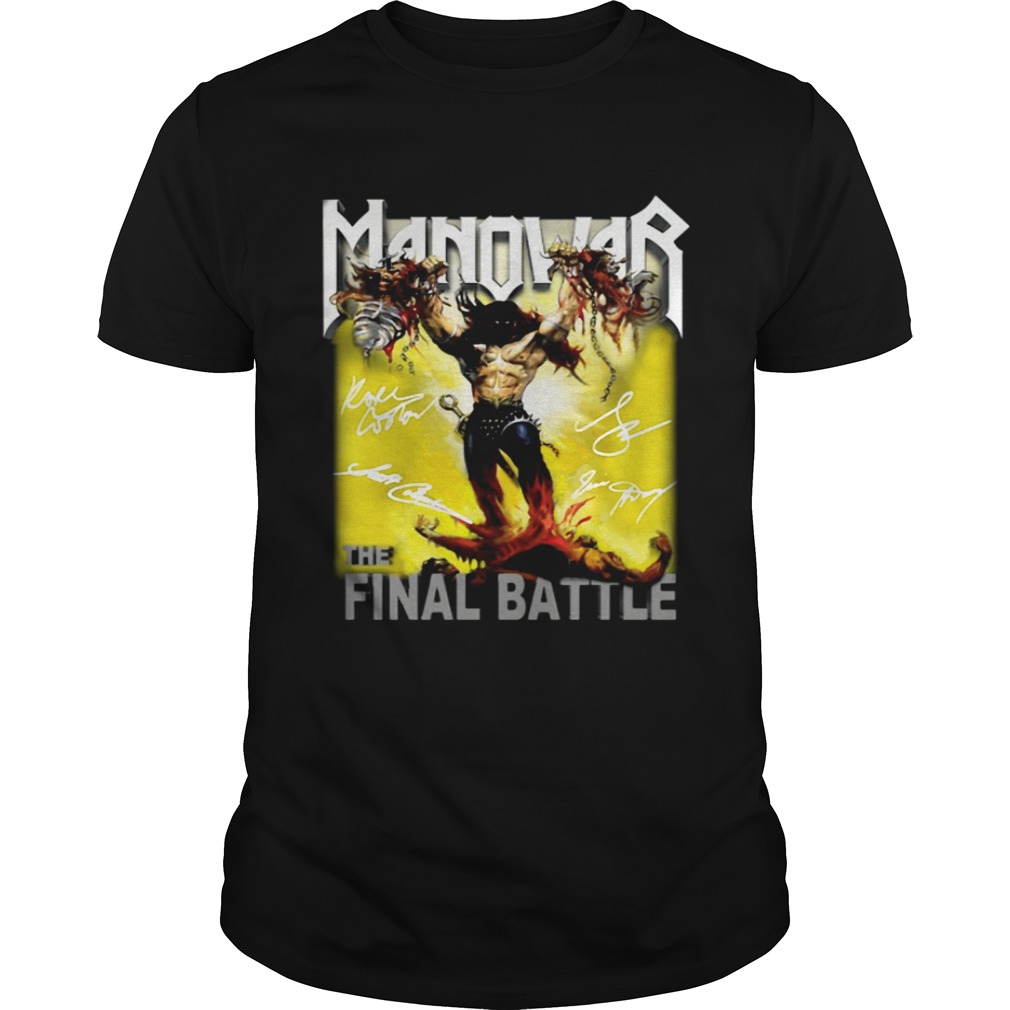 Manowar the final battle shirts