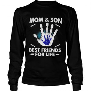 Mom and son best friends for life longsleeve tee