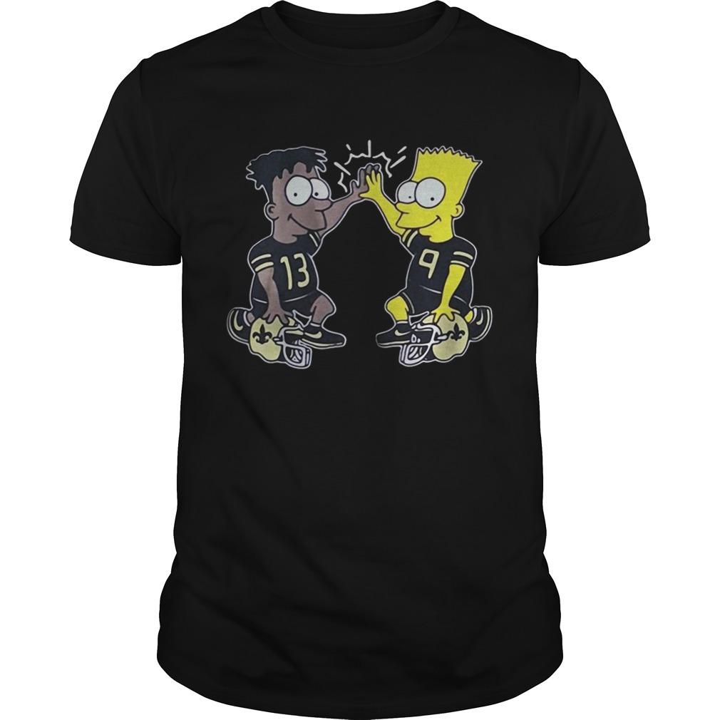 New Orleans Saints Michael Thomas Simpsons Dynamic Duo Shirts