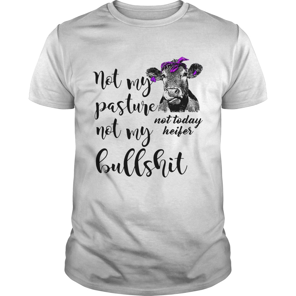 Not my pasture not my bullshit not today heifer shirts