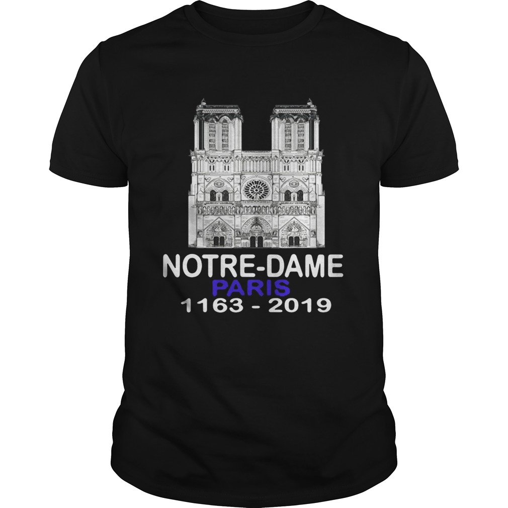 Notre-Dame Paris 1163 2019 shirts