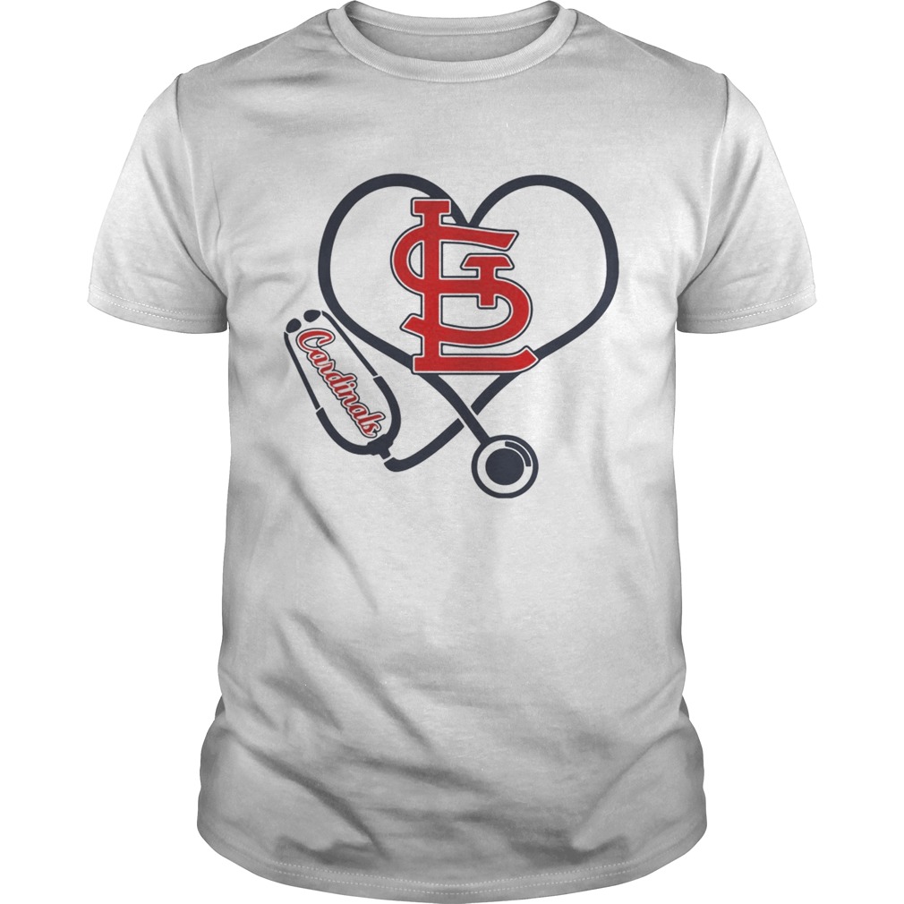 Nurse loves Arizona Cardinals Stethoscope shirts