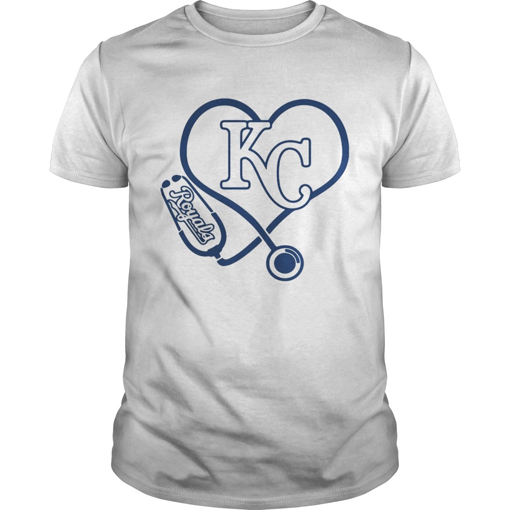 Nurse loves Kansas City Royals stethoscope shirts