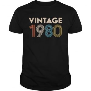 Official vintage 1980 unisex