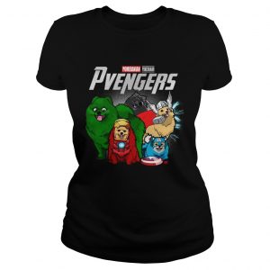 Pomeranian Pvengers Marvel avengers endgame ladies tee