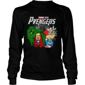 Pomeranian Pvengers Marvel avengers endgame longsleeve tee