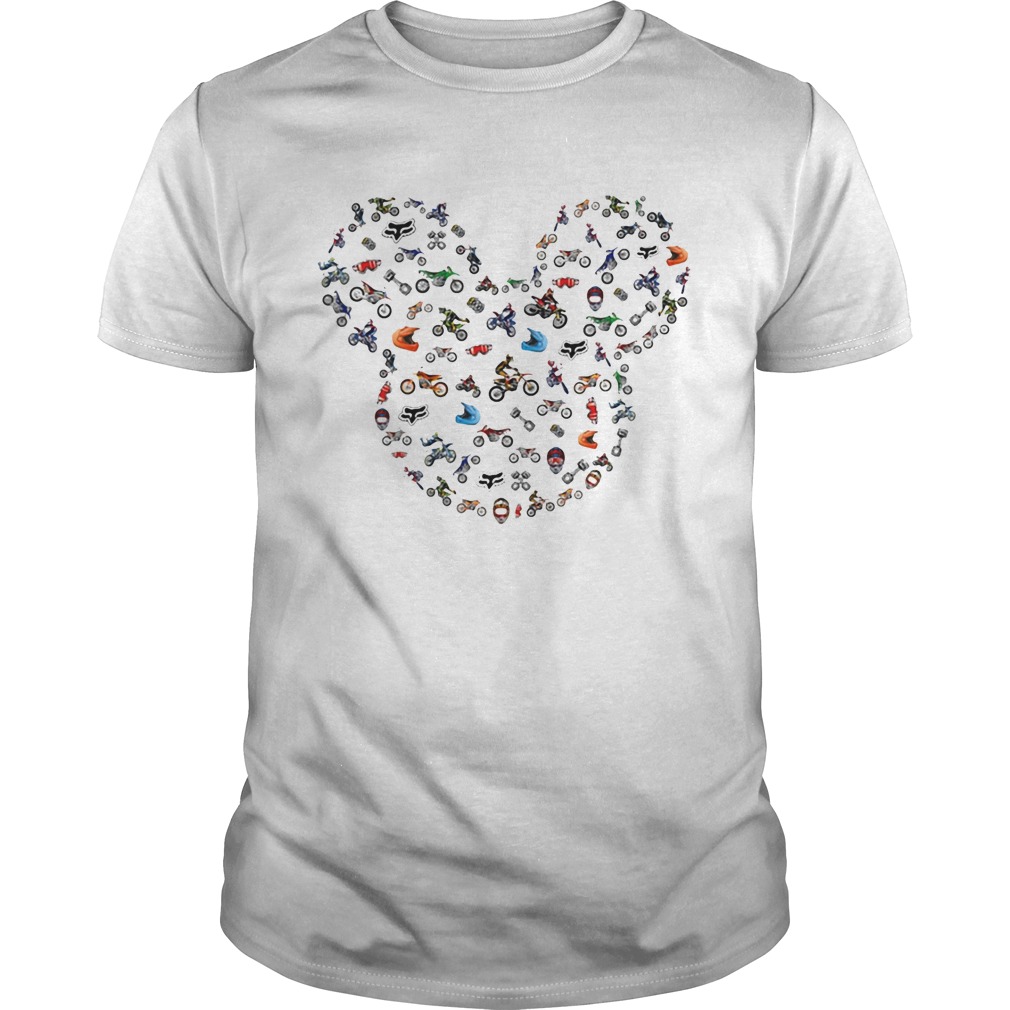 Racing Mickey Mouse head shirts