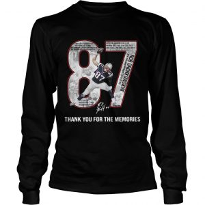 Rob Gronkowski 2010 2018 thank you for the memories longsleeve tee