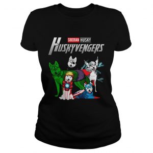 Siberian Husky Huskyvengers Avengers Endgame ladies tee