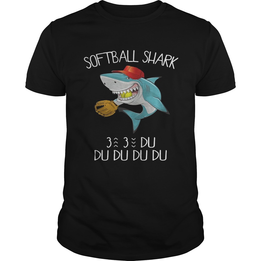 Softball shark du du du du du shirts