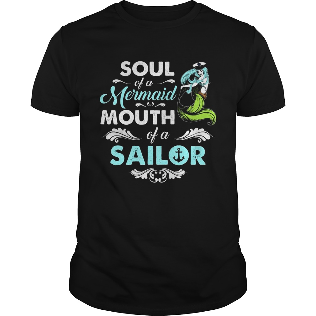 Soul Of Mermaid Mouth Of A Sailor Hippie T-shirts