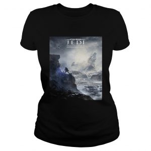 Star Wars Jedi Fallen Order Logo Teaser Poster Gift ladies tee