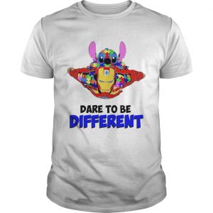 Stitch and iron dare to be different autism unisex