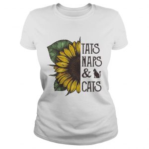 Sunflower tats naps and cats ladies tee