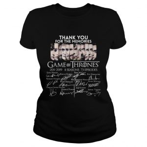 Thank you for the memories Game Of Thrones ladies tee