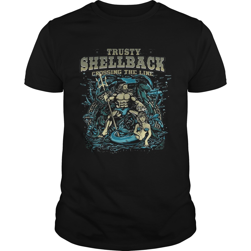 The US Navy the Sons of Neptune Trusty ShellBack crossing the line shirts