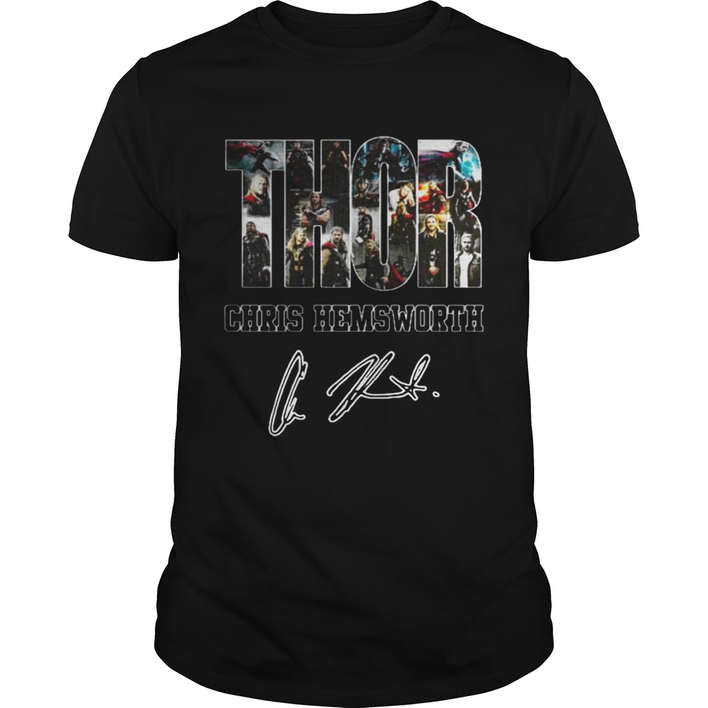 Thor Chris Hemsworth signature shirts